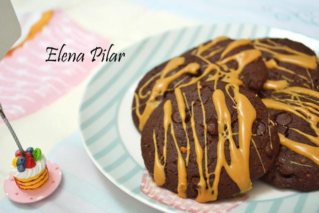 Cookies de Mantequilla de Cacahuete y Chocolate