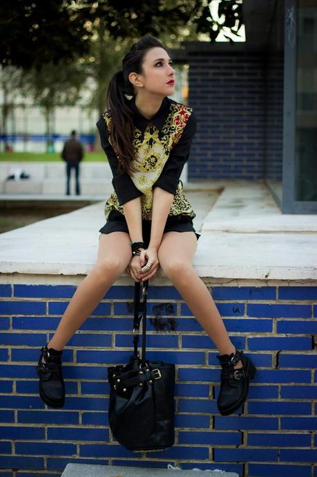 Barroque Print And Cut Out New Booties