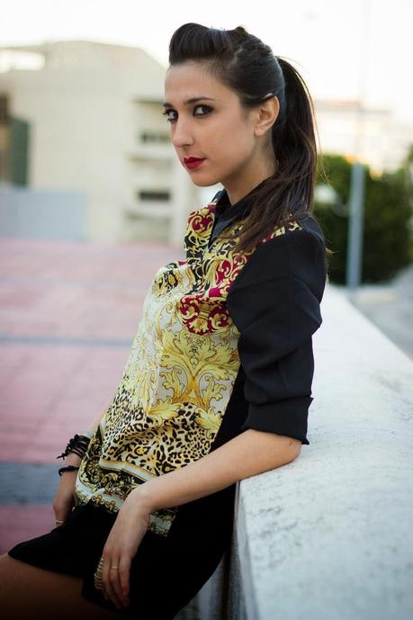 Barroque Print And Cut Out New Booties