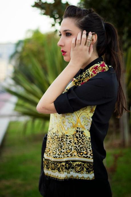 Barroque Print And Cut Out New Booties