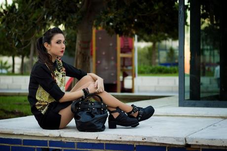 Barroque Print And Cut Out New Booties