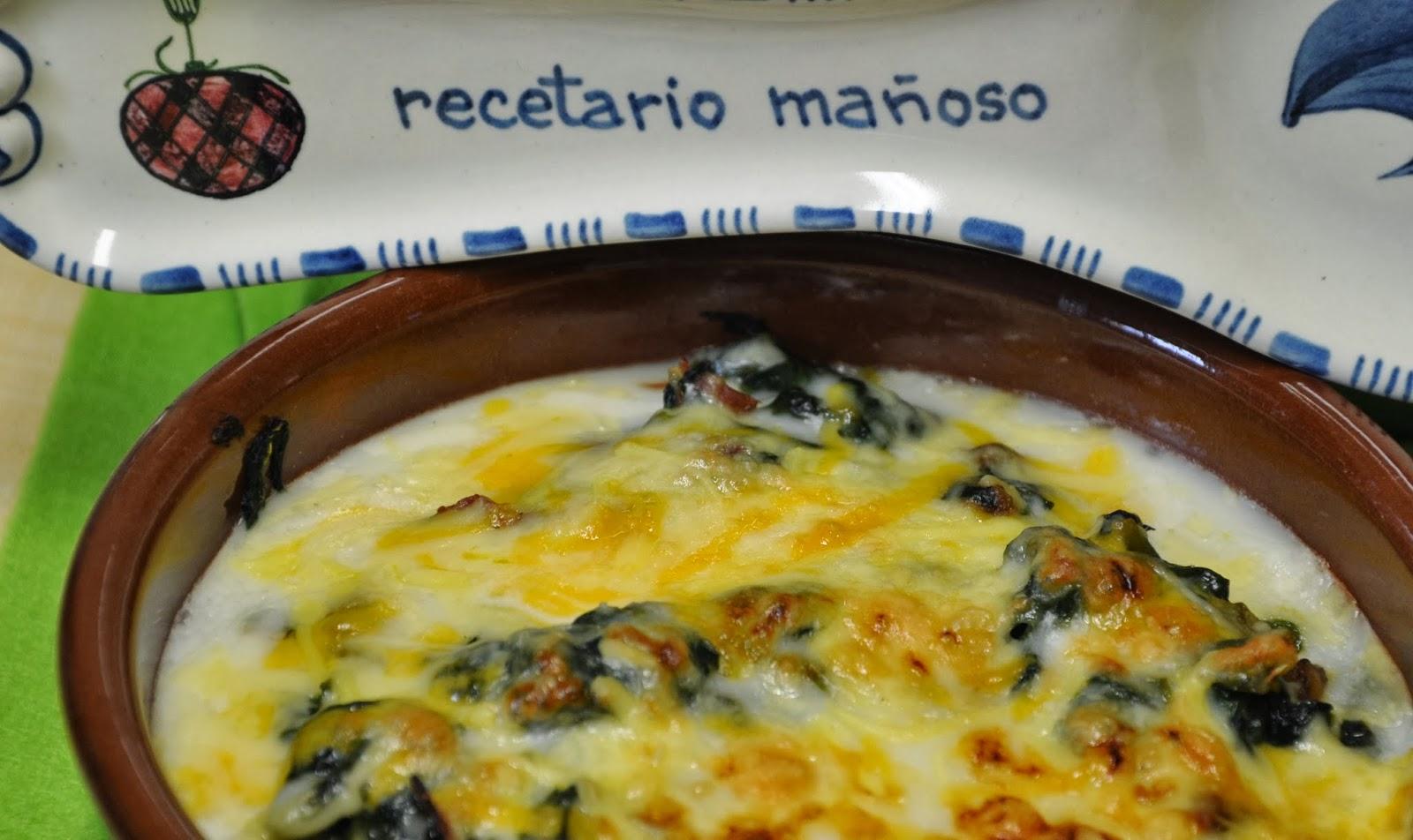 Espinacas Gratinadas
