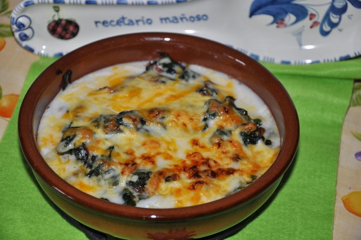 Espinacas Gratinadas