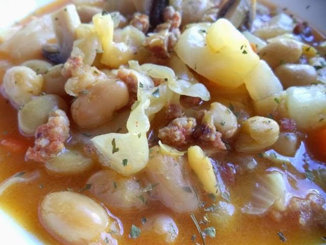 Pochas con Verduras, Receta de Aprovechamiento