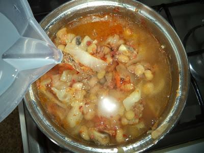 Pochas con Verduras, Receta de Aprovechamiento