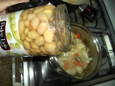 Pochas con Verduras, Receta de Aprovechamiento