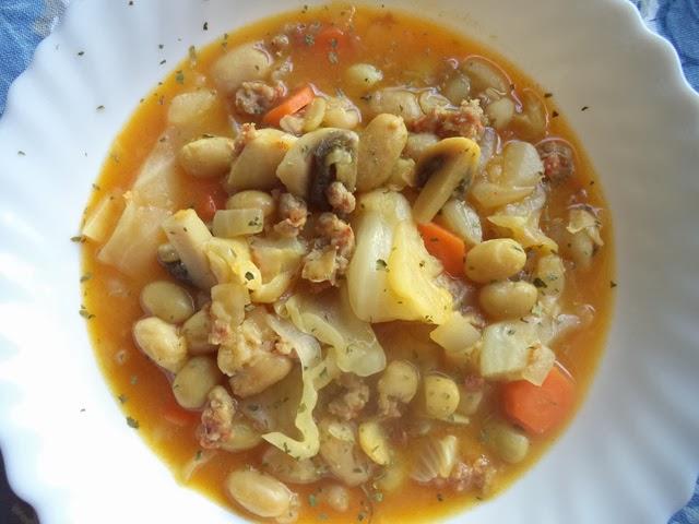 Pochas con Verduras, Receta de Aprovechamiento