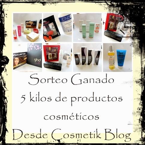 Sorteo ganado! 10 kg en productos de cosmética desde Cosmetik.blog