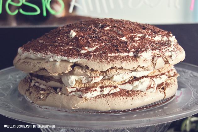 Receta Pavlova de tiramisú 