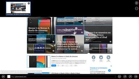 pestanas Internet Explorer, dos interfaces en Windows 8