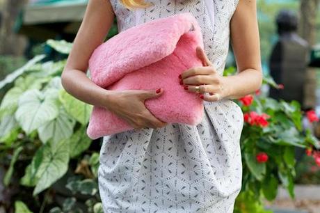 The fluffy pink bag: Cotton candy bag by Hache