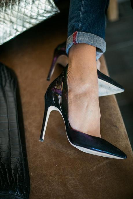 heelstique, ortega y gasset, zapatos de lujo, alejandro ingelmo, pieles ines penelas, bolso cocodrilo giosa, heels, luxury, shoe lover, fox fur coat, maje top, boyfriend jeans mango, the chatter, cristina blanco, guiadeestilo, guia de estilo blog, spanish fashion blog