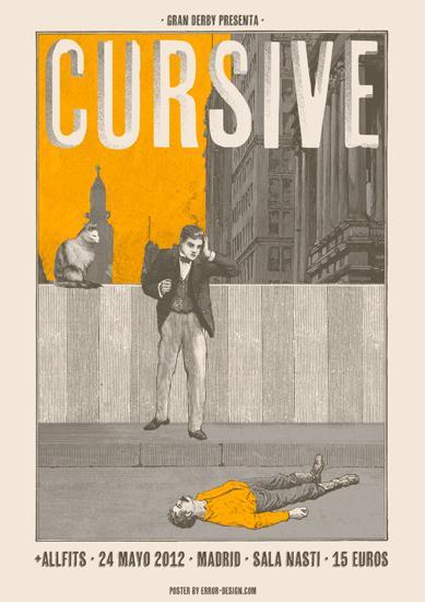 Los carteles artesanales de Error! Design Cursive002