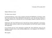 Ejemplo carta recomendación inglés Reference Letter