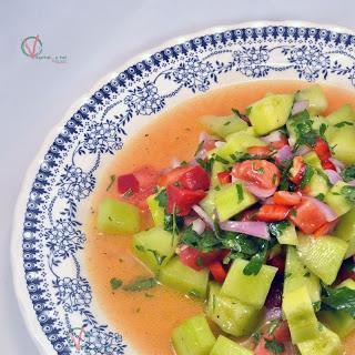 Ceviche de melón.
