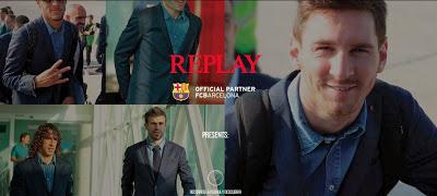 F.C. Barcelona, Replay, denim, moda masculina, menswear, football,