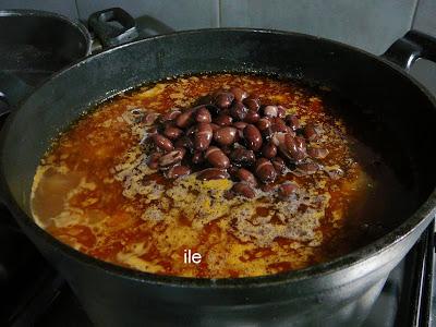 Rabo con alubias de tolosa