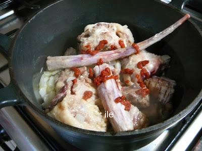 Rabo con alubias de tolosa