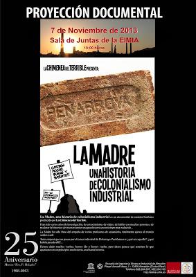 Proyección documental en la EIMI Almadén