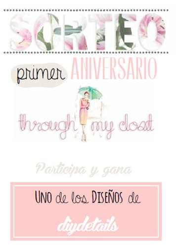 Sorteo primer aniversario con Diydetails