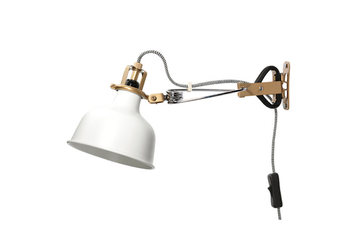 La lámpara Ranarp, de Ikea. Un toque industrial