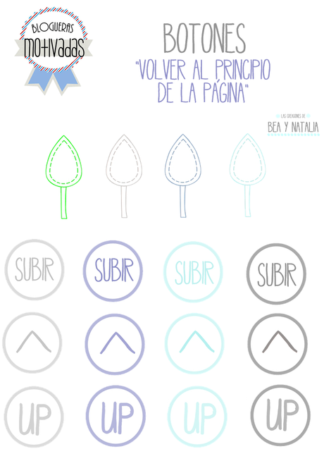 Blogueras motivadas: botones 