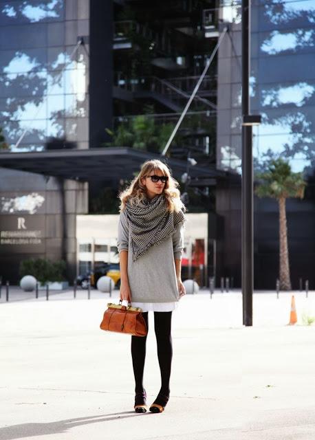 FALL TRENDS; PLAID SCARVES.-