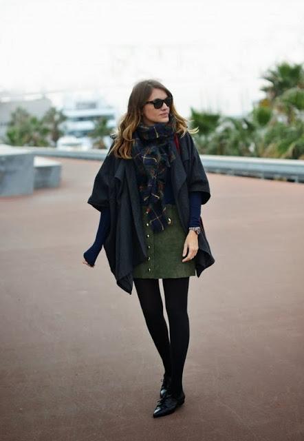 FALL TRENDS; PLAID SCARVES.-