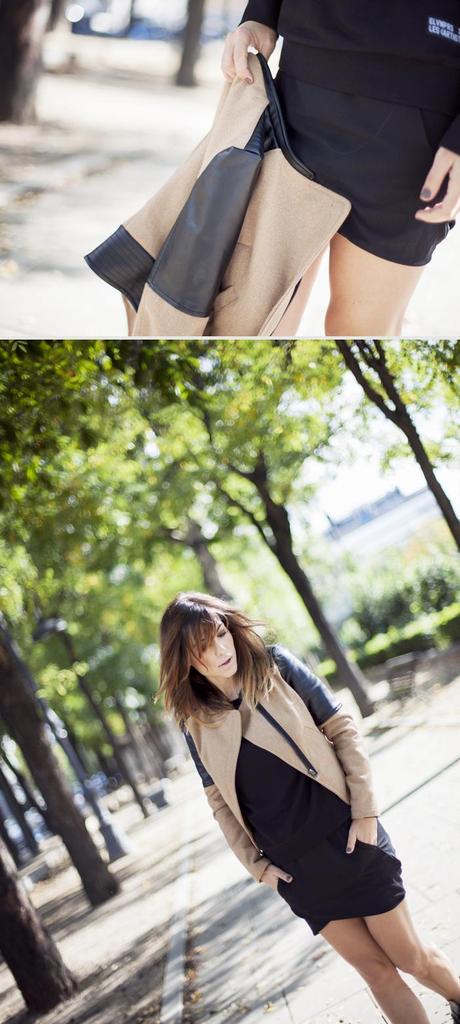 street style barbara crespo khaki sheinside jacket zara boots outfit eleven paris