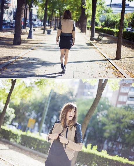 street style barbara crespo khaki sheinside jacket zara boots outfit eleven paris