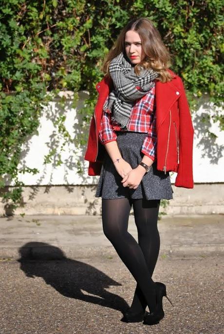 red tartan style in madrid 3 red tartan style in madrid 3
