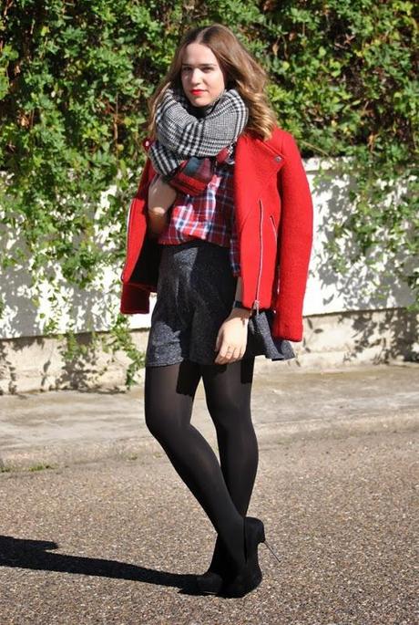 red tartan style in madrid 5 red tartan style in madrid 5