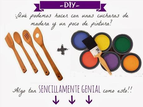 DIY: cucharas de madera de colores!