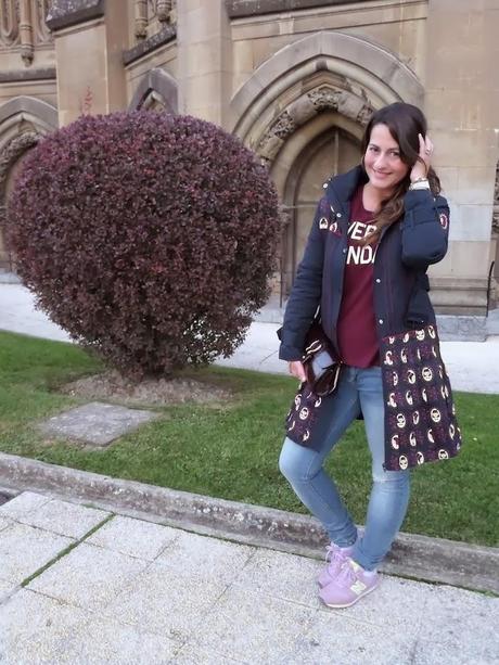 blue marine & burgundy