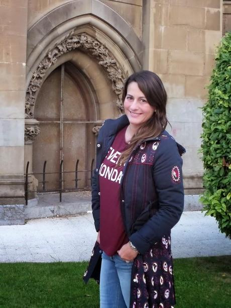 blue marine & burgundy