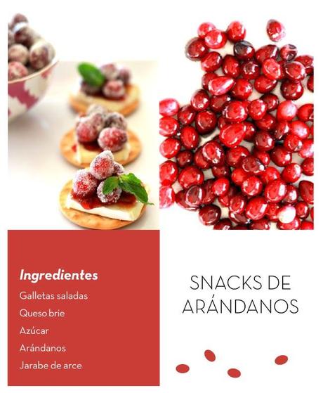 Snack de arándanos aperitivo de arándanos