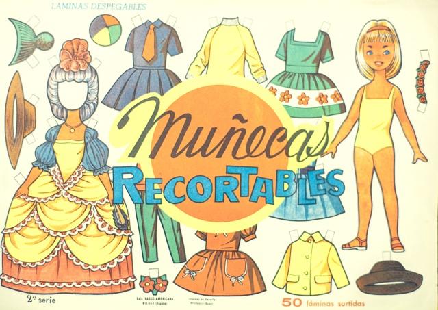 feria muneca recortable vintage