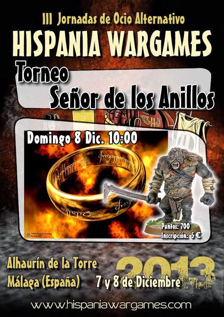 Torneo de Señor de los Anillos y talleres magistrales en Hispana Wargames 2013