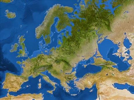Mapa de National Geographic: Situación de los continentes tras el deshielo de los Polos