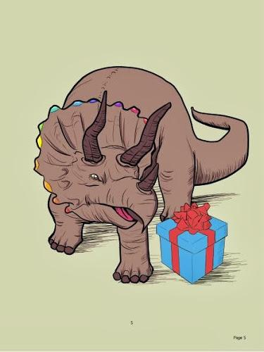 Los dinosaurios fiesteros de Mikael Biström