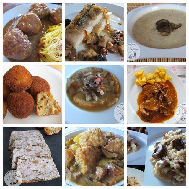 TODAS LAS RECETAS DE SETAS DEL BLOG