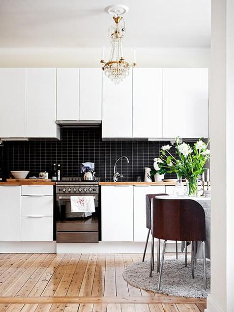 Luz y aires nordicos vintage en un piso cotidiano