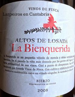 Vino Tinto Altos de Losada La Bienquerida 2008