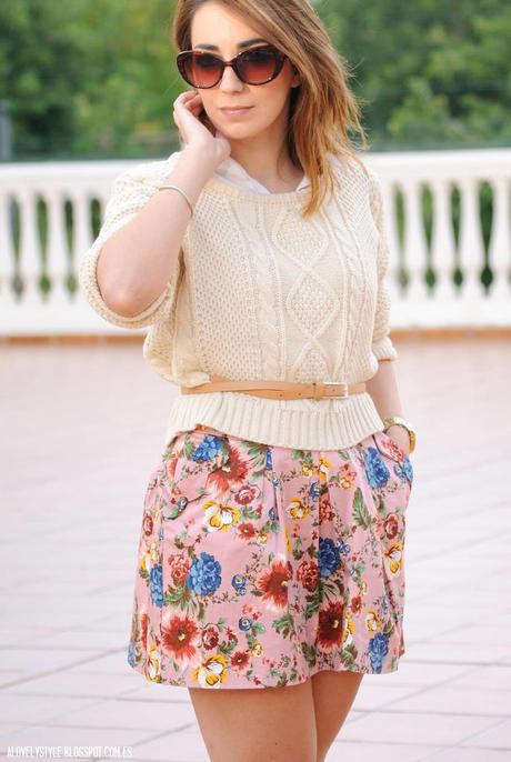 Look of the day: Knitwear & Flowers lovelystyle (10)