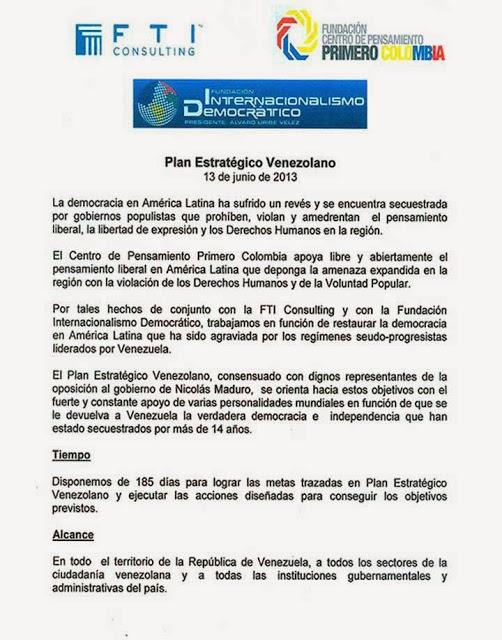 Divulgado el Plan Estrategico contra Venezuela [+ documento]