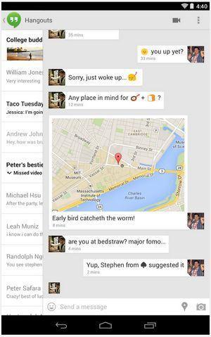 Google Hangouts 2.0 para Android se puede descargar: SMS, MMS, GIF animados y más. hangouts-android