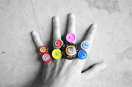 manualidades con botones de colores