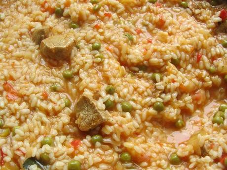 Arroz de solomillo adobado