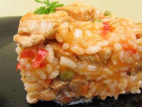 Arroz de solomillo adobado