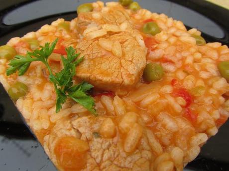 Arroz de solomillo adobado